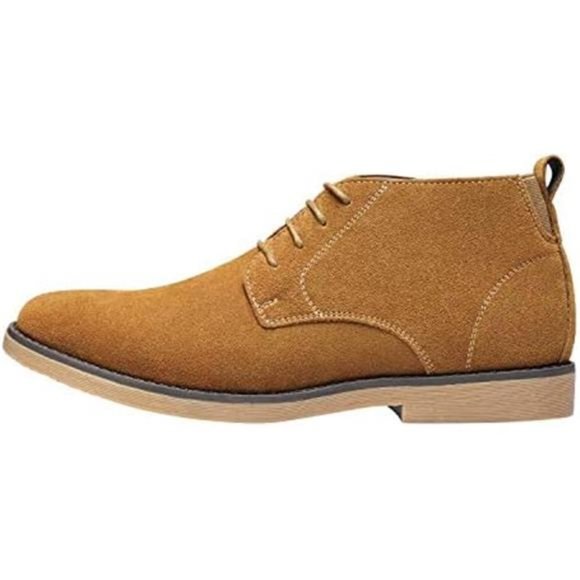 Men\'s Classic Suede Leather Desert Chukka Boots -  Chukka-camel